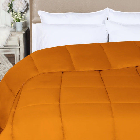 Brushed Microfiber Down Alternative Comforter Medium Weight Solid