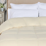 Brushed Microfiber Down Alternative Medium Weight Solid Comforter