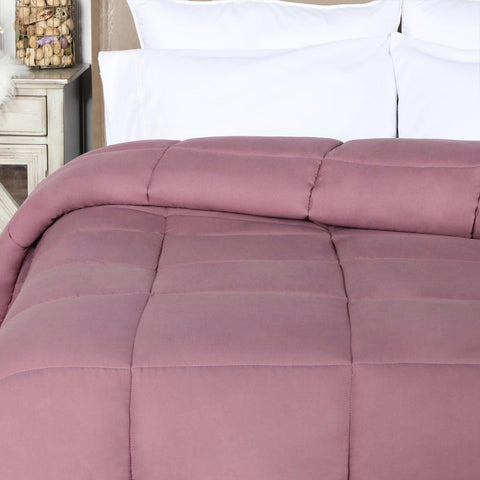 Brushed Microfiber Down Alternative Comforter Medium Weight Solid