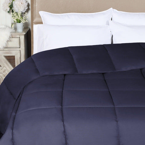 Brushed Microfiber Down Alternative Comforter Medium Weight Solid