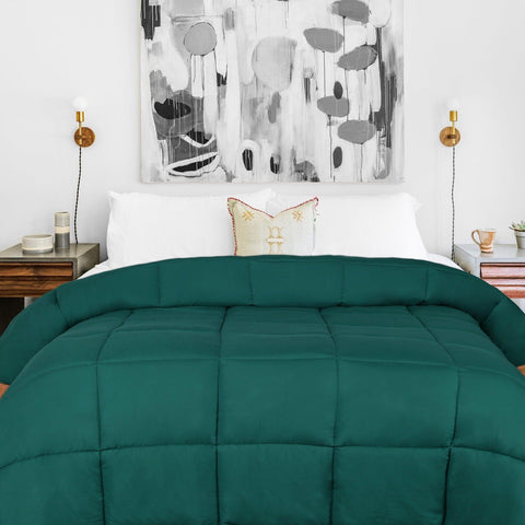 Brushed Microfiber Down Alternative Comforter Medium Weight Solid