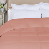 Brushed Microfiber Down Alternative Medium Weight Solid Comforter