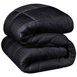 Brushed Microfiber Down Alternative Medium Weight Striped Comforter