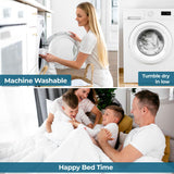 Brushed Microfiber Down Alternative Medium Weight Striped Comforter