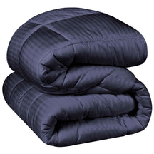 Brushed Microfiber Down Alternative Medium Weight Striped Comforter