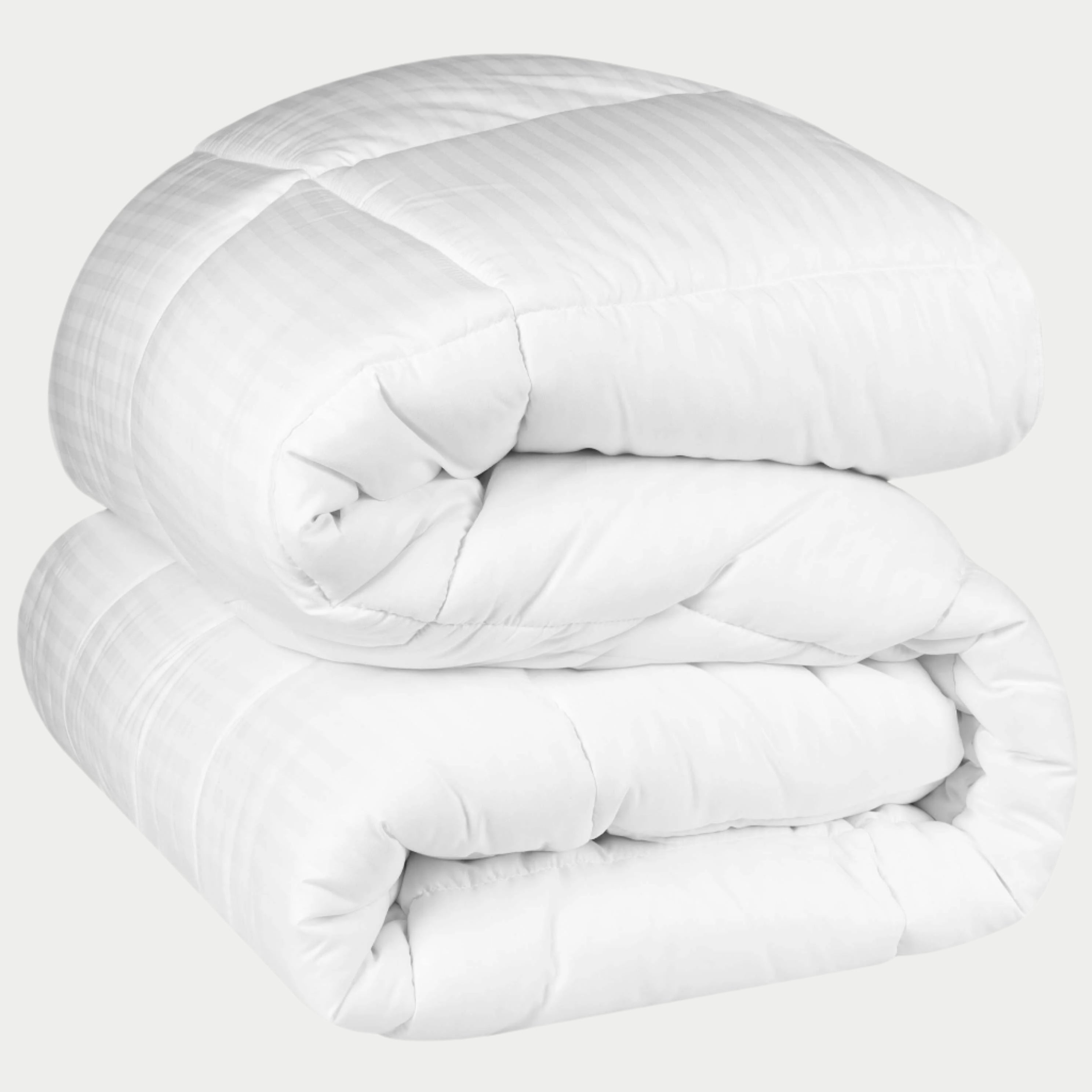 Brushed Microfiber Down Alternative Medium Weight Striped Comforter