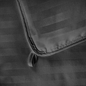 Brushed Microfiber Down Alternative Medium Weight Striped Comforter