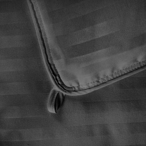 Brushed Microfiber Down Alternative Medium Weight Striped Comforter