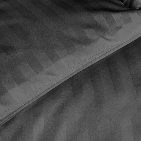 Brushed Microfiber Down Alternative Medium Weight Striped Comforter