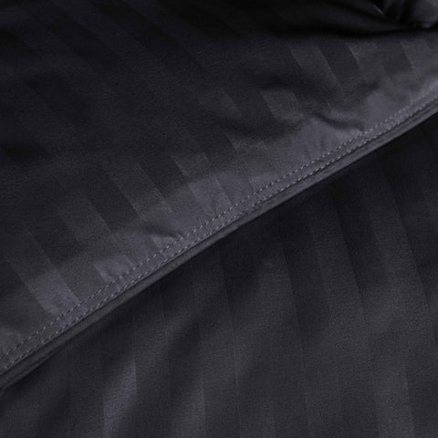 Brushed Microfiber Down Alternative Medium Weight Striped Comforter