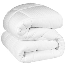 Brushed Microfiber Down Alternative Medium Weight Striped Comforter