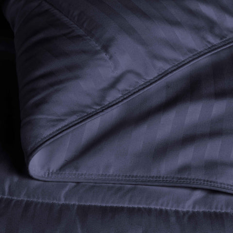 Brushed Microfiber Down Alternative Medium Weight Striped Comforter