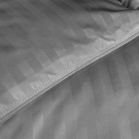 Brushed Microfiber Down Alternative Medium Weight Striped Comforter