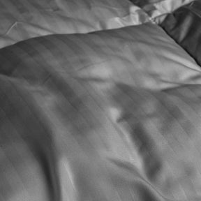 Brushed Microfiber Down Alternative Medium Weight Striped Comforter