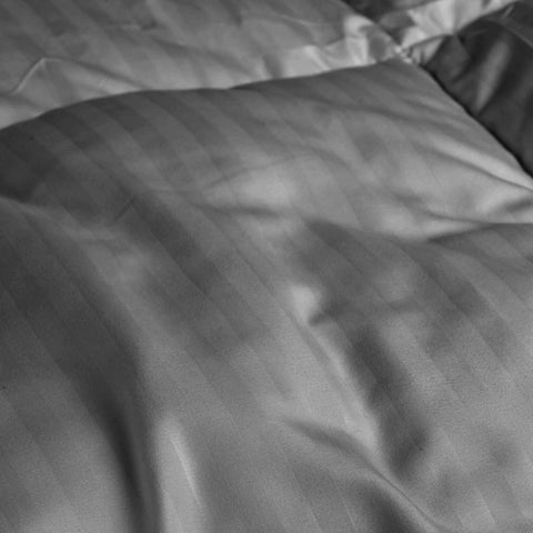 Brushed Microfiber Down Alternative Medium Weight Striped Comforter