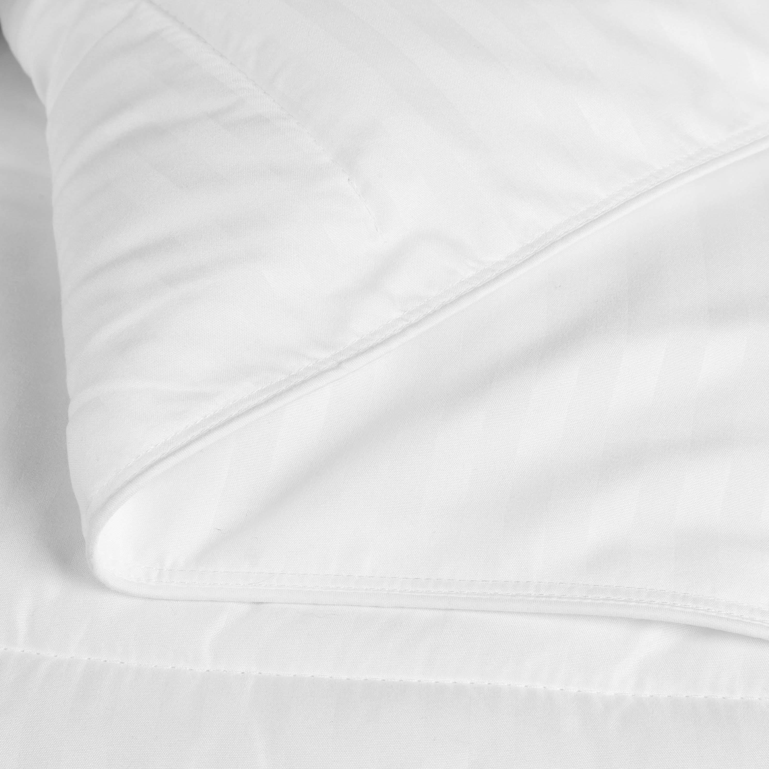 Brushed Microfiber Down Alternative Medium Weight Striped Comforter