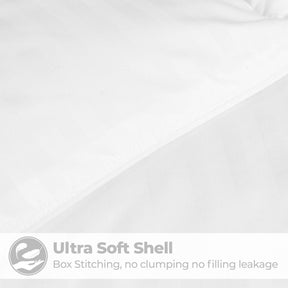 Brushed Microfiber Down Alternative Medium Weight Striped Comforter