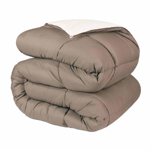 Brushed Microfiber Down Alternative Comforter Reversible