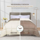 Brushed Microfiber Reversible Down Alternative Comforter