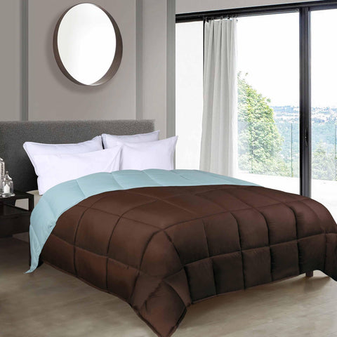 Brushed Microfiber Down Alternative Comforter Reversible