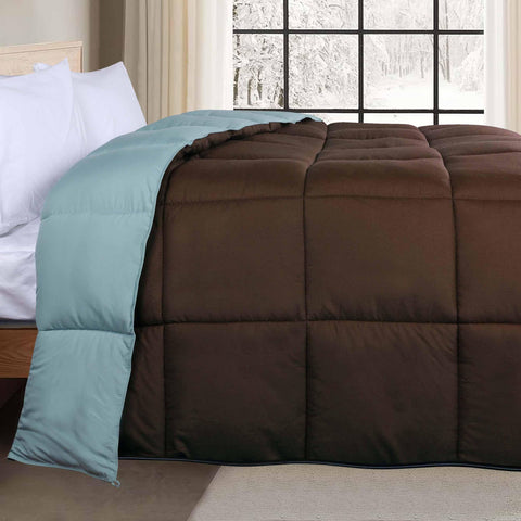 Brushed Microfiber Down Alternative Comforter Reversible