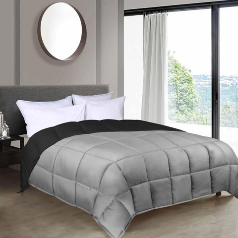 Brushed Microfiber Down Alternative Comforter Reversible