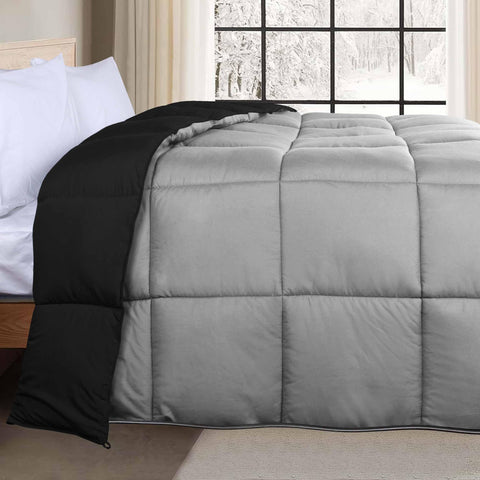 Brushed Microfiber Down Alternative Comforter Reversible