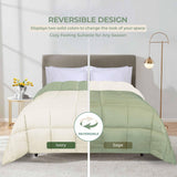 Brushed Microfiber Reversible Down Alternative Comforter
