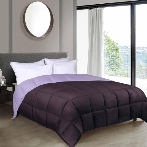 Brushed Microfiber Down Alternative Comforter Reversible