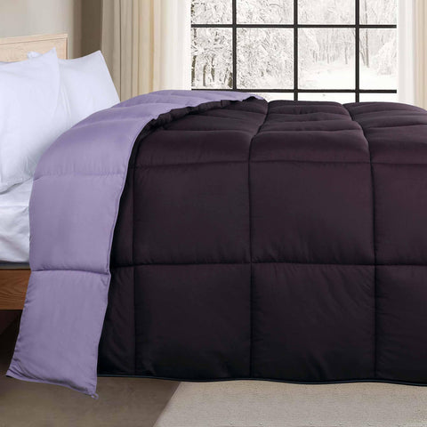 Brushed Microfiber Down Alternative Comforter Reversible