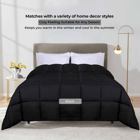 Brushed Microfiber Down Alternative Comforter Reversible