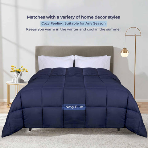 Brushed Microfiber Down Alternative Comforter Reversible
