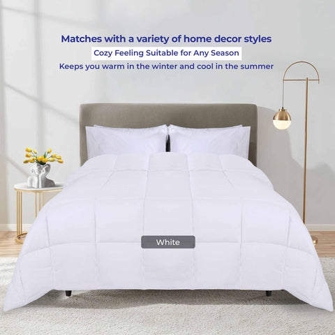 Brushed Microfiber Down Alternative Comforter Reversible