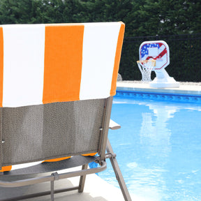 Cabana Striped Cotton Standard Size Chaise Lounge Chair Cover Set of 2