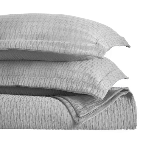Lightweight Cotton Bedspread Sets 3-Piece Calvert Diamond Matelassé Jacquard