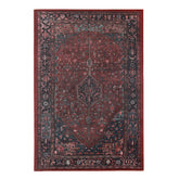 Cardinal Floral Medallion Washable Indoor Area Rug or Runner Rug