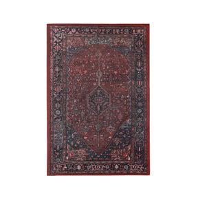 Cardinal Floral Medallion Washable Indoor Area Rug or Runner Rug