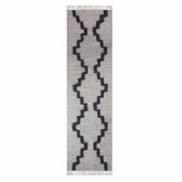 Casual Wool Lattice Fringe Indoor Area or Runner Rug