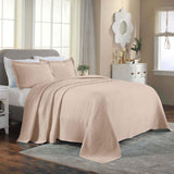 Lightweight Cotton Bedspread Sets 3-Piece Celtic Circle Jacquard Matelassé