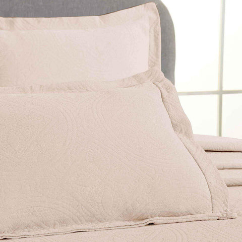 Lightweight Cotton Bedspread Sets 3-Piece Celtic Circle Jacquard Matelassé