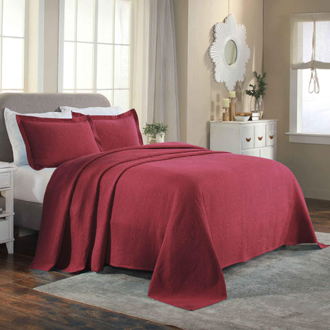 Lightweight Cotton Bedspread Sets 3-Piece Celtic Circle Jacquard Matelassé
