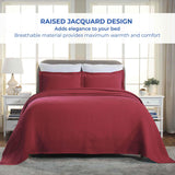 Lightweight Cotton Bedspread Sets 3-Piece Celtic Circle Jacquard Matelassé