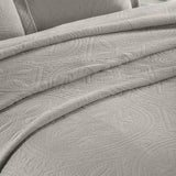 Lightweight Cotton Bedspread Sets 3-Piece Celtic Circle Jacquard Matelassé