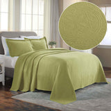 Lightweight Cotton Bedspread Sets 3-Piece Celtic Circle Jacquard Matelassé