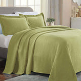 Lightweight Cotton Bedspread Sets 3-Piece Celtic Circle Jacquard Matelassé