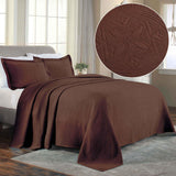 Lightweight Cotton Bedspread Sets 3-Piece Celtic Circle Jacquard Matelassé