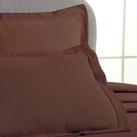 Lightweight Cotton Bedspread Sets 3-Piece Celtic Circle Jacquard Matelassé