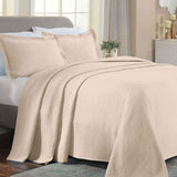 Lightweight Cotton Bedspread Sets 3-Piece Celtic Circle Jacquard Matelassé