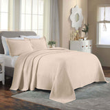Lightweight Cotton Bedspread Sets 3-Piece Celtic Circle Jacquard Matelassé
