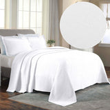 Lightweight Cotton Bedspread Sets 3-Piece Celtic Circle Jacquard Matelassé